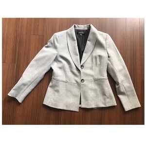 Grey tweed style blazer
